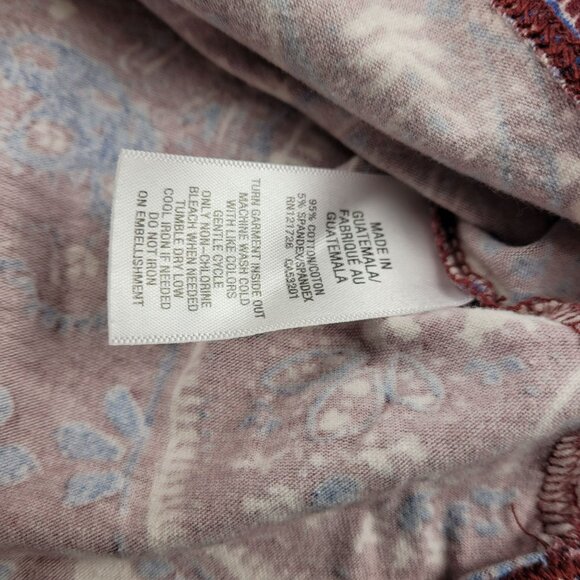 Aeropostale Womens Tank Top Paisley Print Spaghetti Strap Size Small JH1816 - Picture 5 of 6